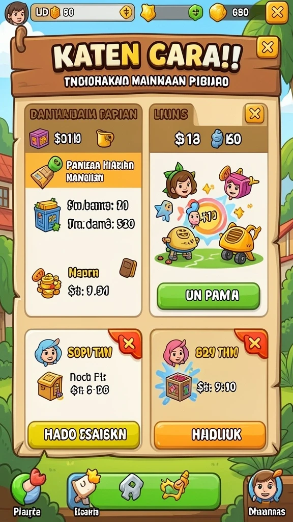 Sistem reward membuat setiap permainan lebih berarti.