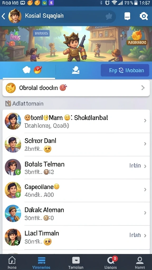 Tampilan antarmuka yang modern dan menarik.