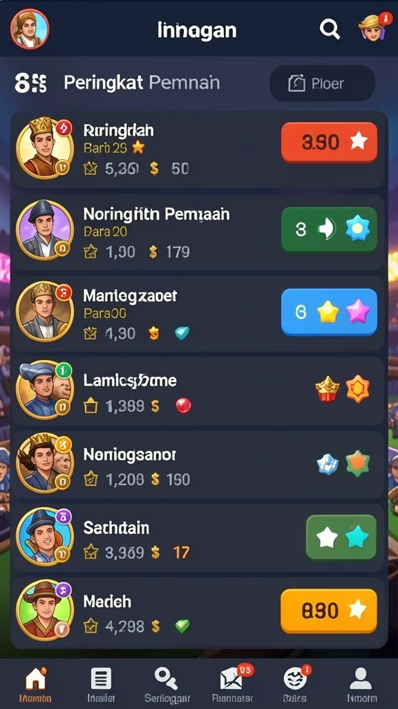 Tampilan antarmuka pengguna yang intuitif dan menarik.