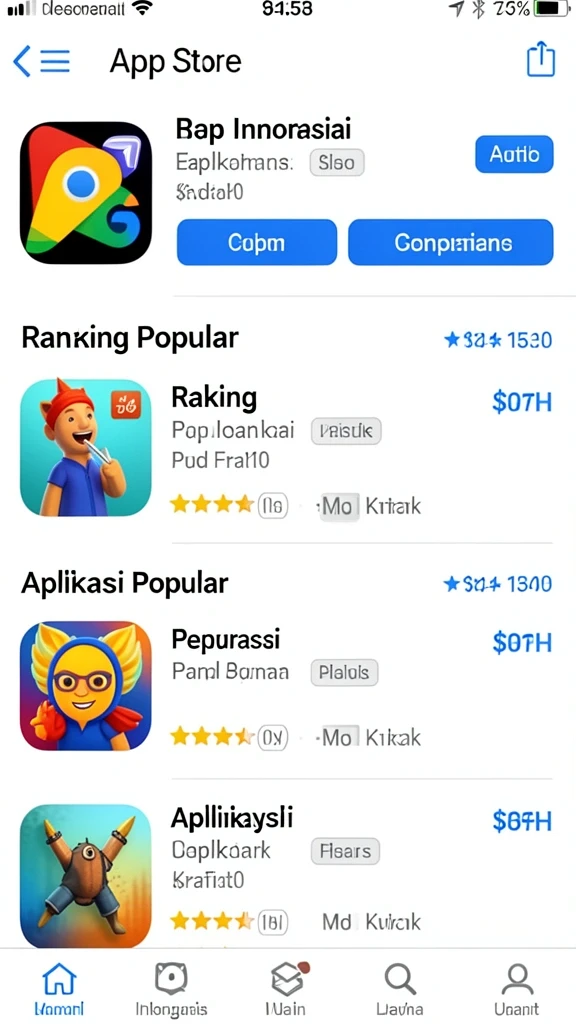 Tangkapan layar menampilkan antarmuka pengguna yang menarik.