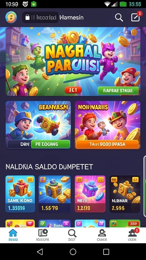 Berbagai pilihan permainan kartu yang seru.