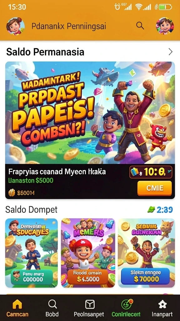 Beragam karakter yang bisa dipilih dengan unik.