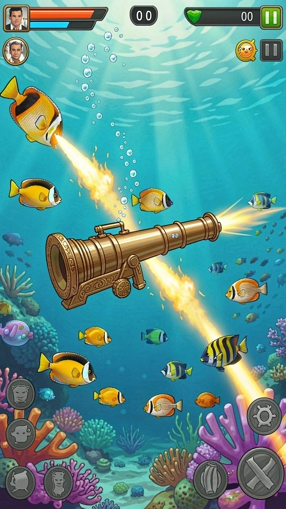 Tampilan utama game BOS5000 yang memukau.