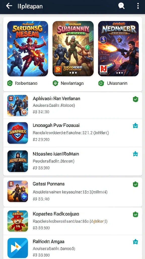 Tampilan permainan yang menarik dan interaktif.