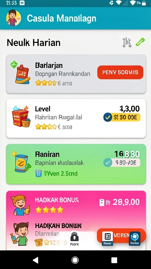 Grafis domino yang indah dan berwarna-warni.