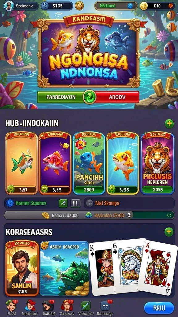 Tampilan antarmuka utama yang menarik dan user-friendly.