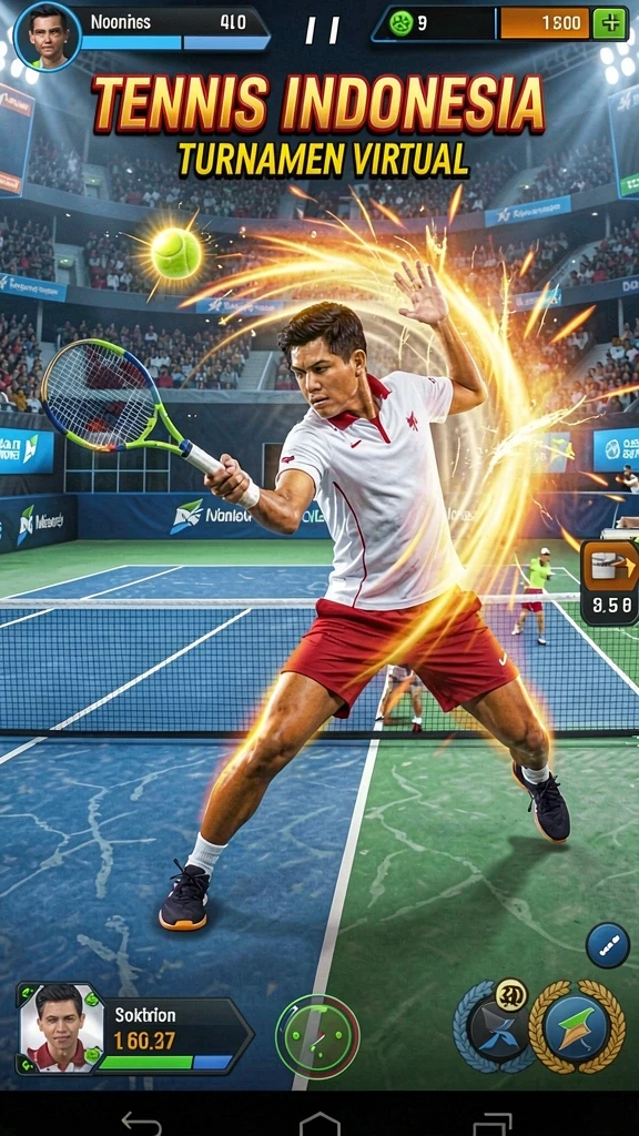 Visual yang memukau dari lanskap indah dalam game.