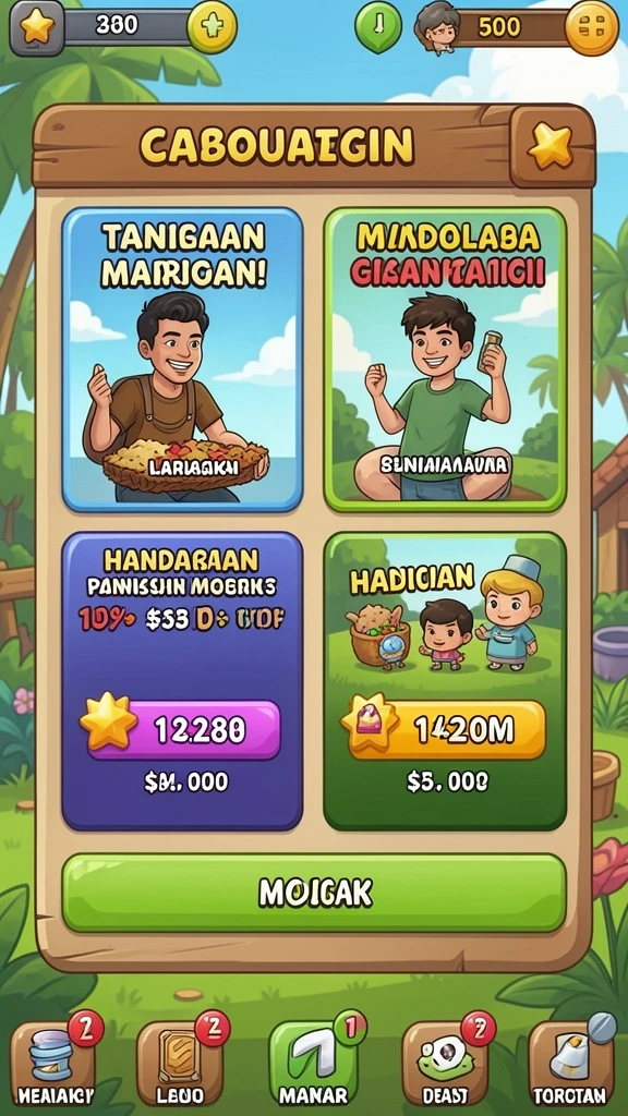 Tampilan antarmuka yang menarik dan user-friendly.