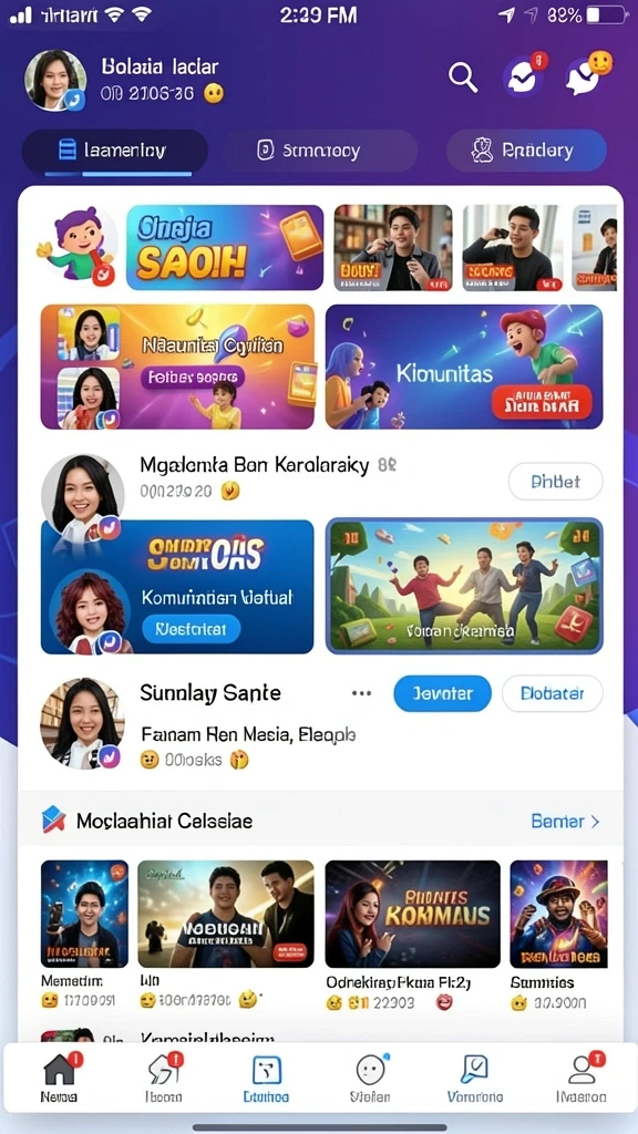 Sistem reward yang menarik dan memotivasi pemain.