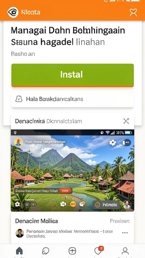 Screenshot menampilkan beragam efek kreatif.