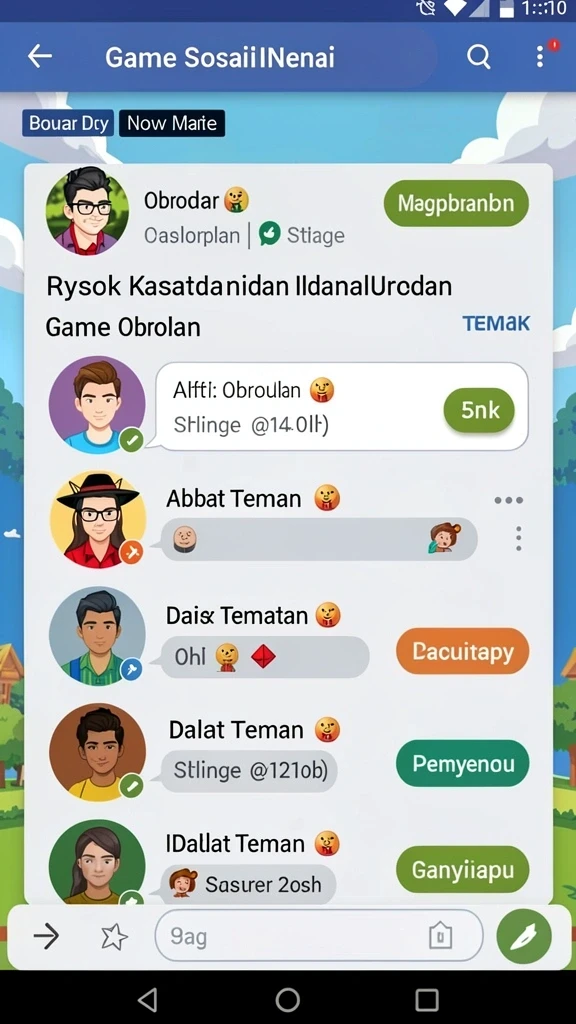 Screenshot momen seru dalam permainan LAKUTOTO.