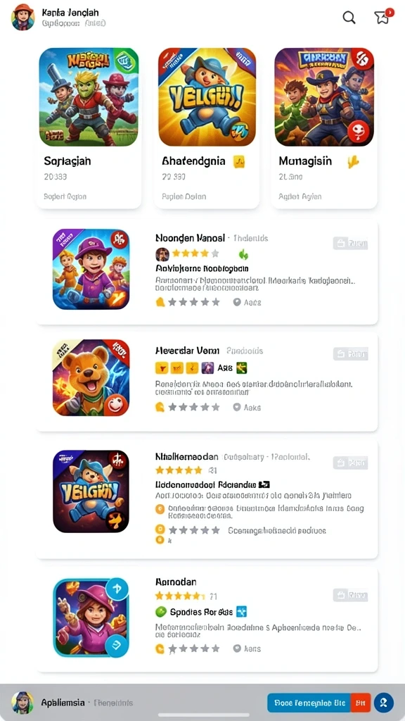 Tampilan antarmuka yang menarik dan modern.