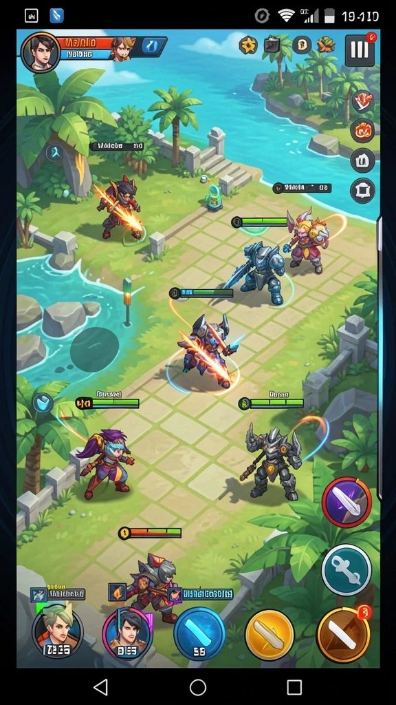 Screenshot gameplay yang penuh aksi dan tantangan.