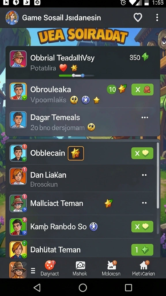 Gambaran karakter dalam PESONA77 yang penuh warna.