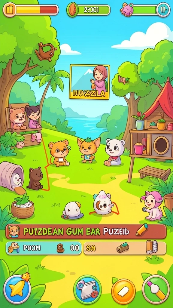 Screenshot PRG007 menunjukkan pemandangan indah di dunia permainan.