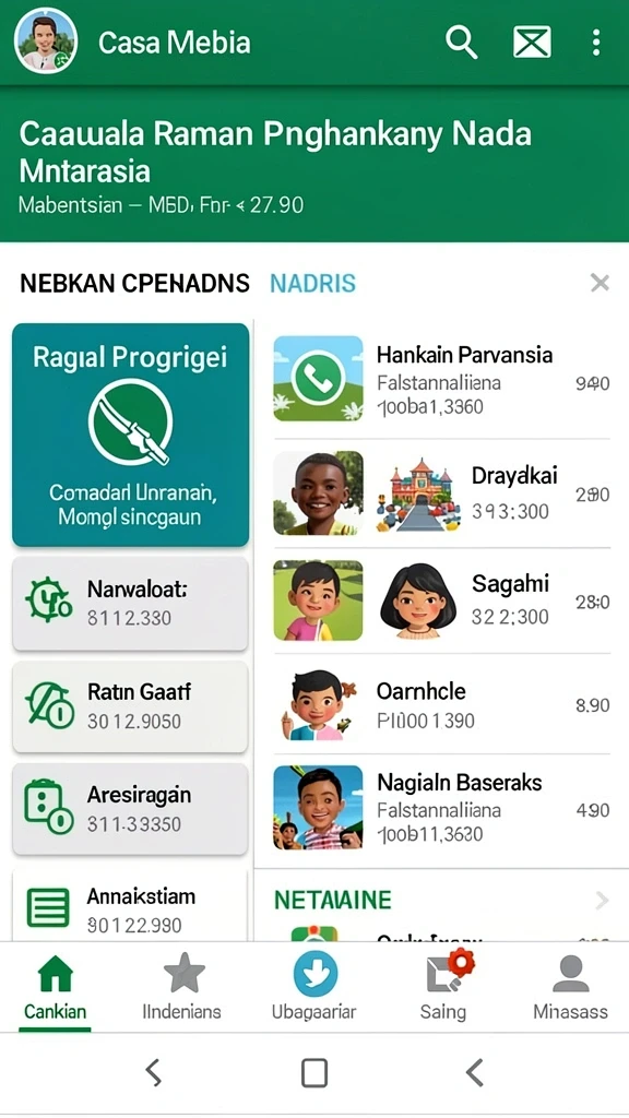 Fitur sosial yang memungkinkan interaksi antar pemain.