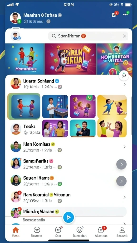 Tampilan permainan yang menarik dan modern.