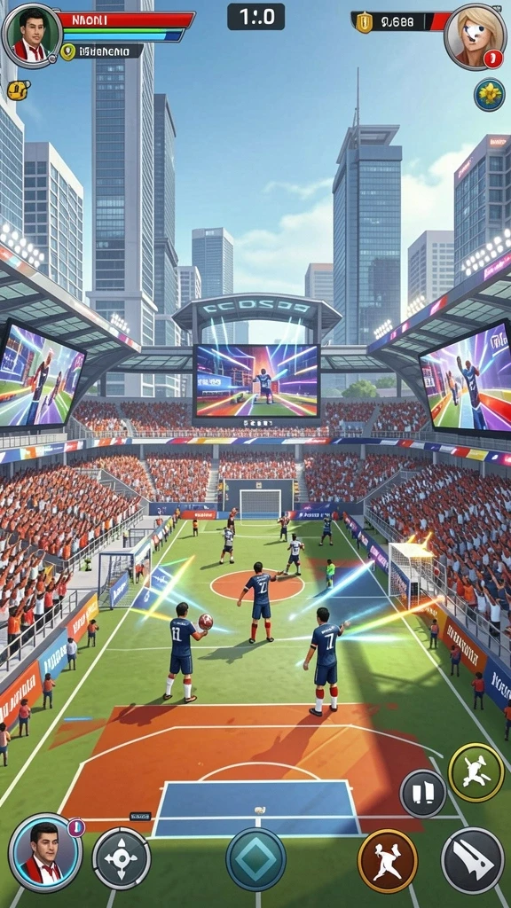 Contoh gameplay dengan grafis yang menawan.