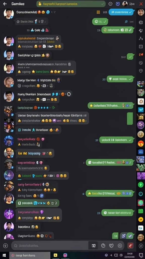 Tangkapan layar mode multiplayer dengan teman-teman.