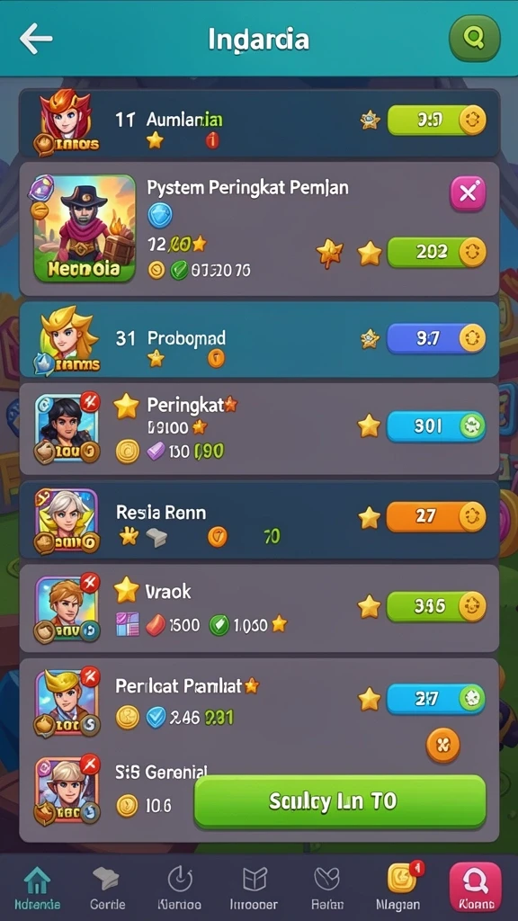 Perlihatkan karakter dan level baru yang telah ditambahkan.